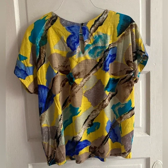 Vintage Colorful Abstract Top - Picture 4 of 6